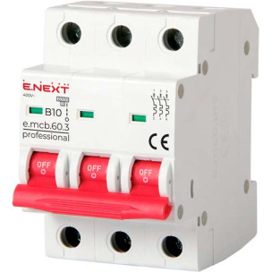 Модульный автоматический выключатель e.mcb.pro.60.3.B 10 p041025